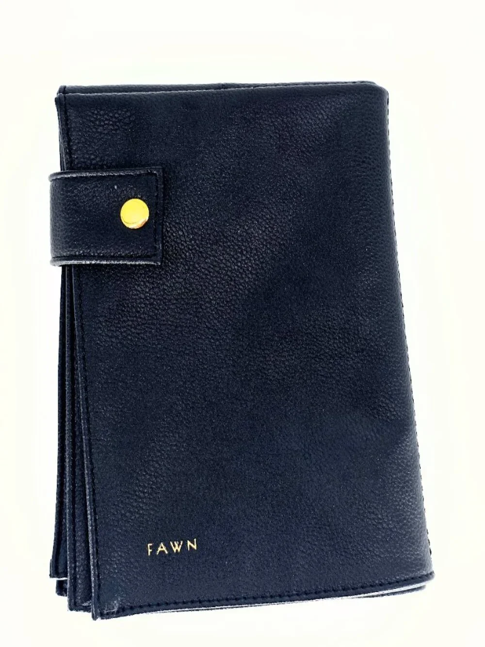 Fawn Design Premium Faux Leather Portable Changing Pad - Black